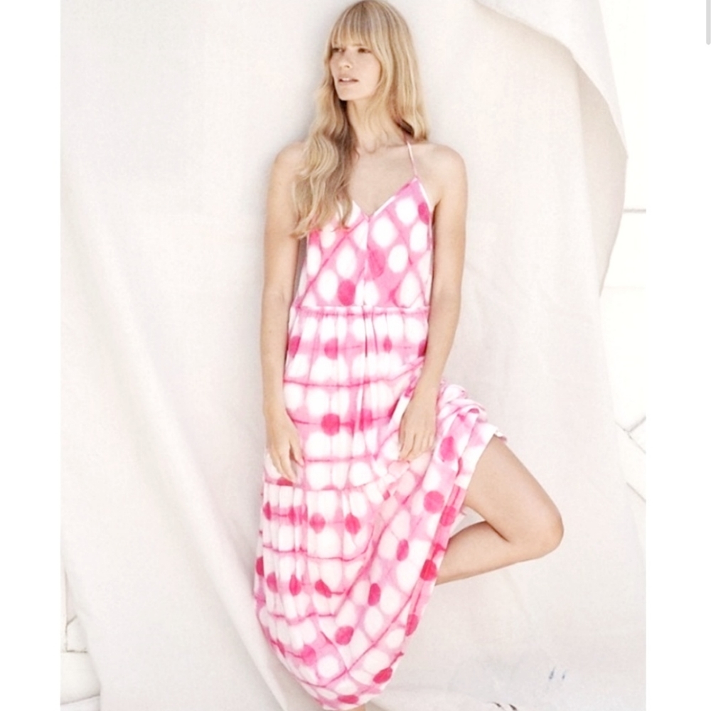 Anthropologie/ Maeve Pink Tie Dye Dress, sp